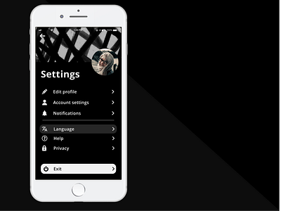 Settings - Daily UI Challenge #007