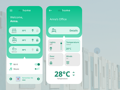 Home Monitoring - Daily UI Challenge #021