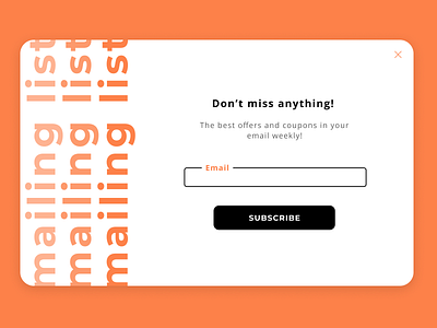 Subscribe - Daily UI Challenge #026 dailyui dailyui026 design mailing list subscribe ui ui ux uxdesign web webdesign
