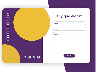 Contact Us - Daily UI Challenge #028 contact contact us dailyui design form ui ui ux uxdesign web