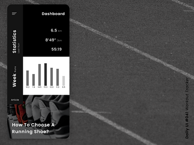 Workout Tracker app dailyui design fitness running ui ui ux uxdesign workout tracker