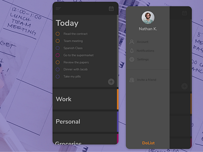ToDo List app dailyui dailyui042 design productivity tasks todo todolist ui ui ux uxdesign