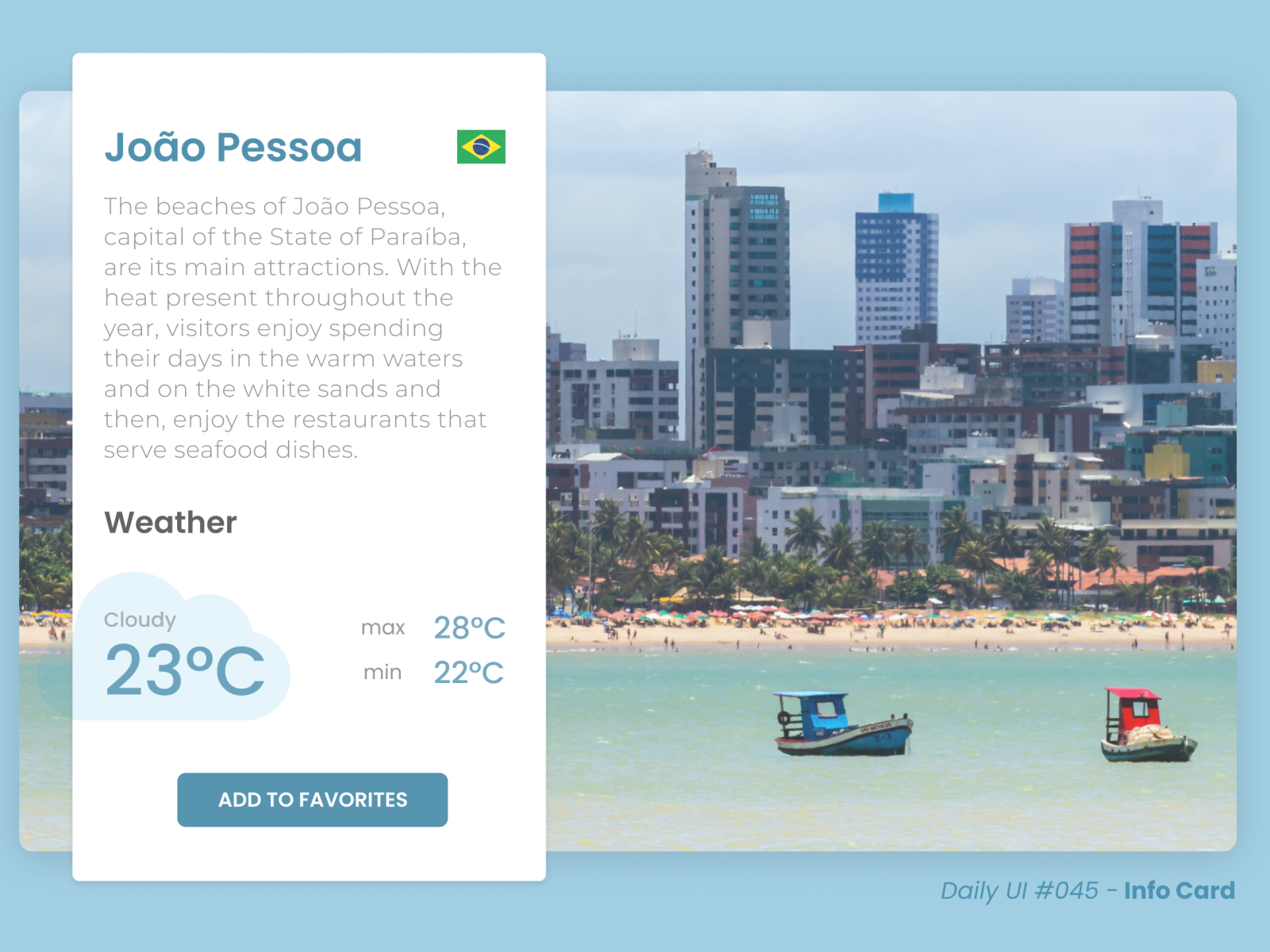 Info Card - Daily UI #045 by Andressa Theotônio on Dribbble