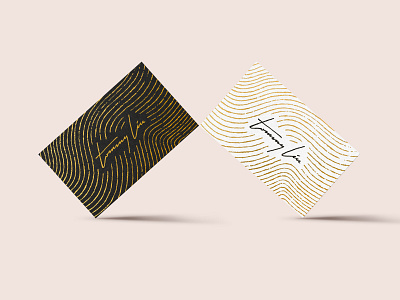 Tommy Liu Salon Business Cards branding graphic design logo