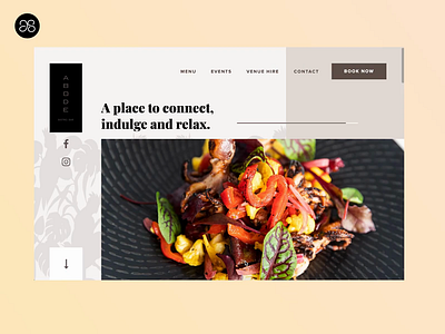 ABODE Bar & Bistro animation ui design ux design website design