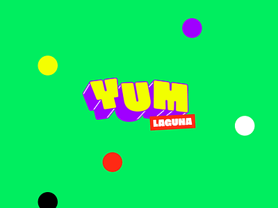 Yum Laguna - Brand proposal. brand identity branding branding design colorful design flat fun funny logo logodesign typography