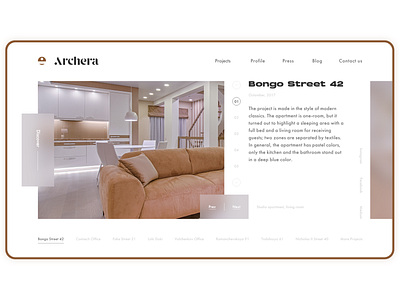 Archera Bureau design logo typography ui ux web website