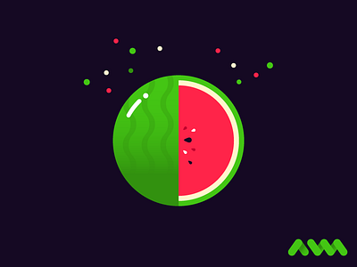 Vector Watermelon Logo Illustration illustration logo vector watermelon