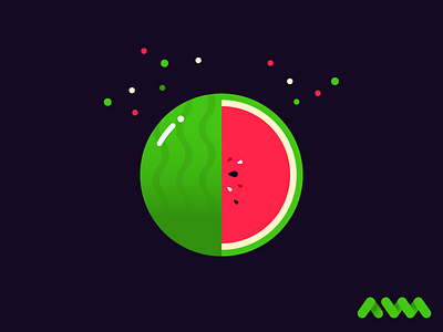 Vector Watermelon Logo Illustration