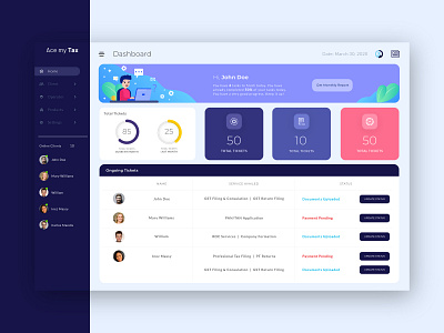 Tax management dashboard dashboard ui financial app financial dashboard tax management tax management dashboard