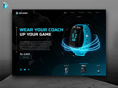 Fitness Tracker Website design e commerce website fitness website design illustration ui