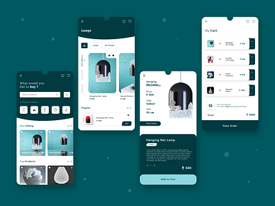 E-commerce app shots