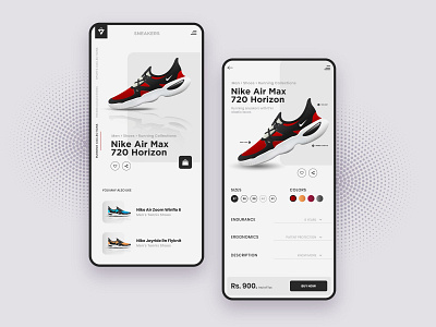 Product Description design e commerce app ui