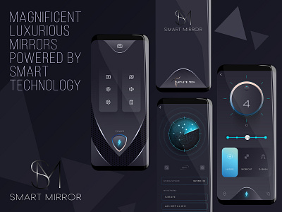 Smart Mirror Application illustration iot development ui ux vector