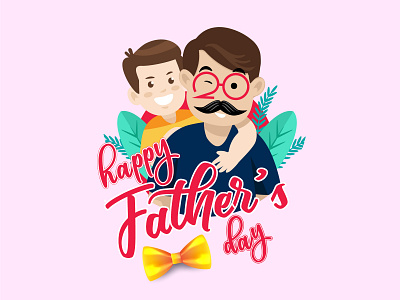 Social Media Post - Fathers day design fathers day illustration social media banner ui vector