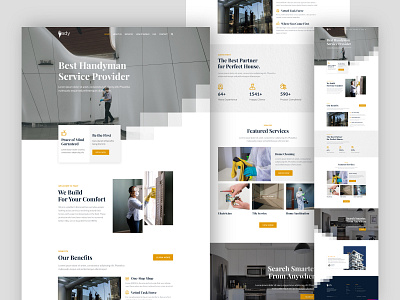 Handyman Services design e commerce website home service website ui ux