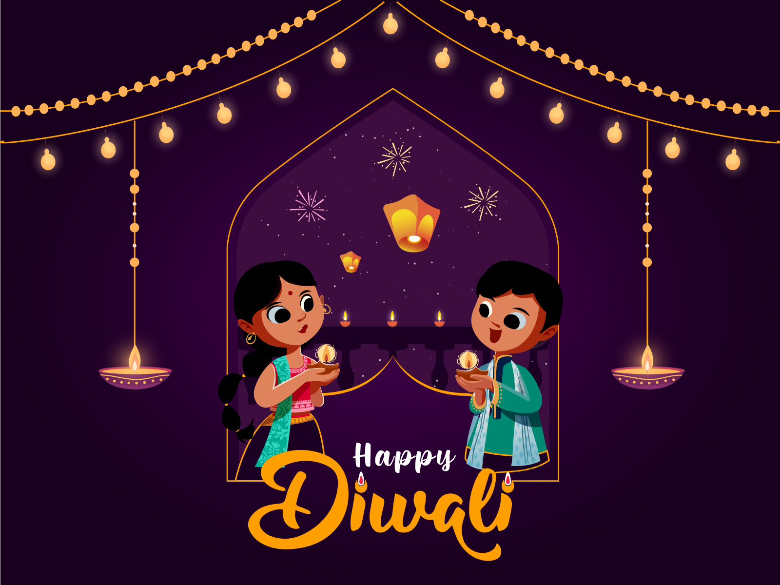 Happy Diwali by Megha Maitra on Dribbble