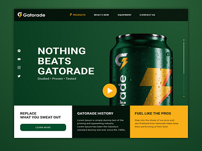 Download Gatorade Ui Idea By Jm Suba On Dribbble