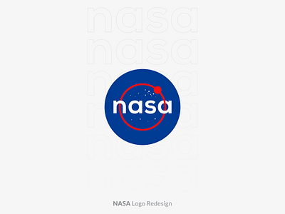 NASA Logo Redesign Concept brand branding brandlogo design graphicdesign logo logobranding logodesign logos mockup design nasa logo redesign space