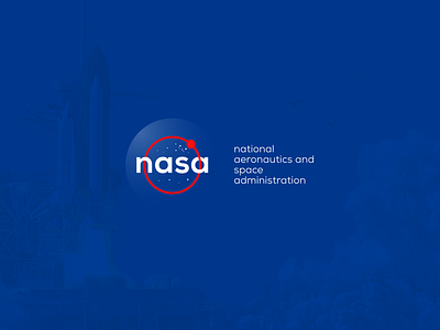 NASA Logo Redesign Concept brand brandlogo logo logobranding logodesign mockup design nasa nasa logo