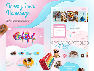 Bakery Shop Homepage bakery website graphic design homepage homepagedesign informative website ui ux design web design