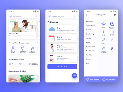 Doctor Connect app design ui ux