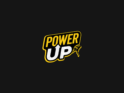 Power Up logo branding logo logodesign powerup rebranding rock climbing wallclimbing