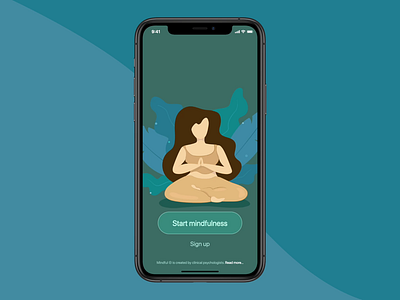 Mindfulness app app app design apple calm ios meditate meditate app mindfulness motion design plants splash screen ui vector