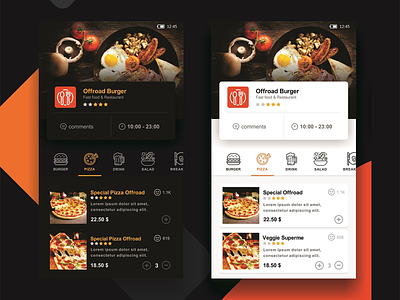 Restaurant App app app branding application art consept design designer food food app graphic mobile online shop order restaurant ui ux
