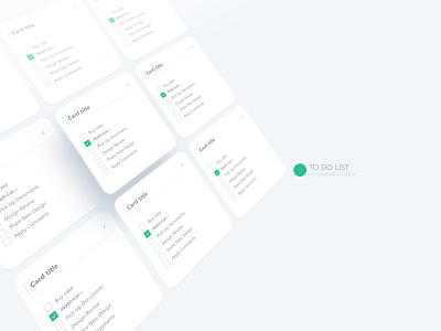 A simple widget for to do list component component design flat material minimal system design ui ux widget