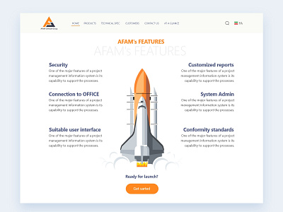 Web site design: landing page home page ui