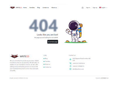 404 page