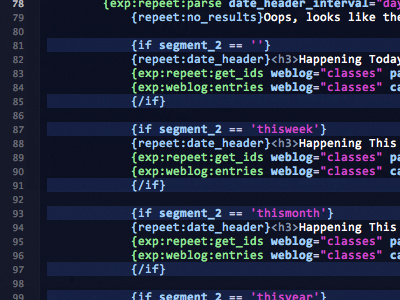 Expression Engine code expressionengine