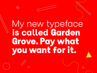SW Garden Grove typeface