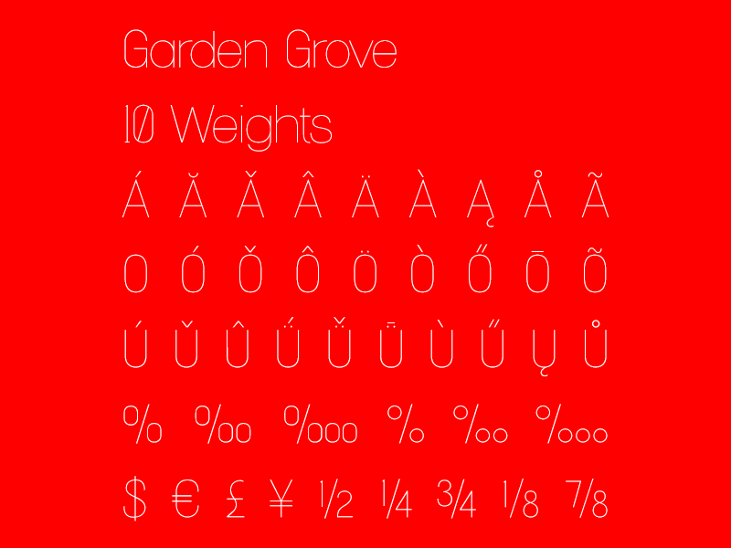 So many weights typography