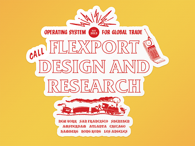 Flexport Design & Research sticker