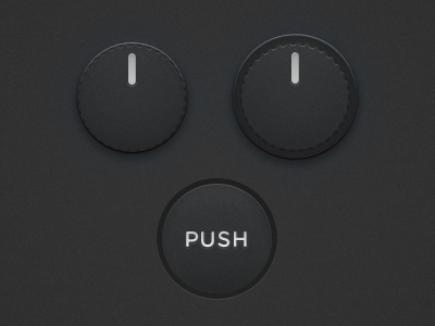 Push And Dial button dial knob push ui