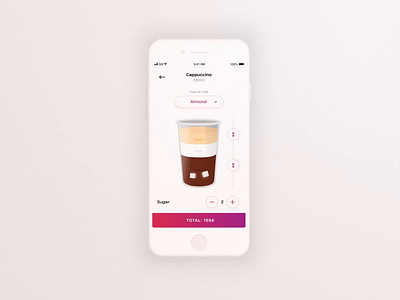 FIBBEE App andriod animation coffee coffee cup coffeeshop ios mobile mobile app mobile ui retail robotic ui uiux ux