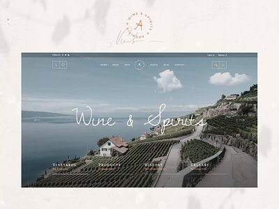Apéritif - Wine Shop and Liquor Store animation clean design modern type typography ui ux web website