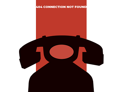 Phone Black black minimal minimalism poster red white