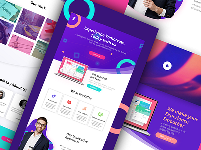 Brand Agency aboutus advertise brand colors colorscheme homepage landing page