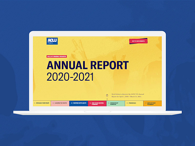 ACLU Virginia 2020-2021 - Digital Annual Report bright creative digital fresh one page parallax report scrollytelling ui ui design web website