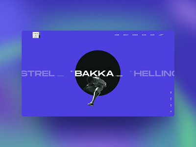 Interactive Carousel Portfolio - [Concept] blue branding clean concept creative dark design edgy electric gradient illustration logo minimal monument portfolio typography ui web