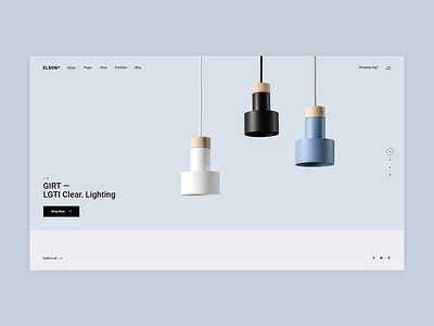 Elson - Animated Slider animation contemporary design flat furniture minimal minimalism shop ui urban ux web website