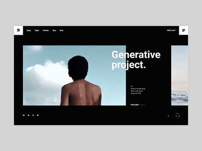 Pearce - Fixed Project Slider agency animation bold branding creative design flat minimal minimalism portfolio typogaphy ui ux web website
