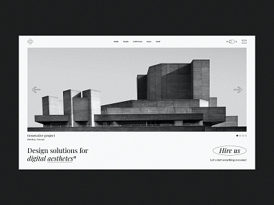 Passepartout Slider agency branding brutal brutalism brutalist brutalist design creative design flat minimal minimalism portfolio typogaphy ui ux web website