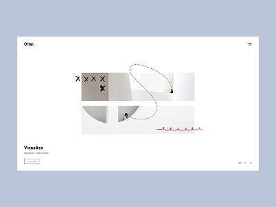 Ottar - Horizontal Projects animation creative design flat illustration minimal minimalism portfolio ui ux web website wordpress