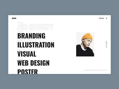 Manon - Interactive Links agency art bold creative design flat minimal minimalism portfolio typography ui ux web website wordpress