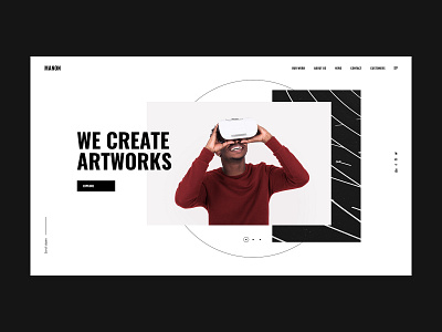 Manon - Creative Agency - CSSDA agency animation bold branding color colourful creative design flat minimal minimalism typography ui ux web website wordpress