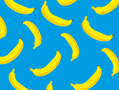 banana banana banana design blue and yellow blue and yellow design design illustrations pattern pattern design simple simplepattern ui yellow